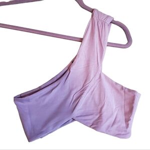 Naked Wardrobe Violet Crop Top One Shoulder Blouse‎ Size Medium Women NWT